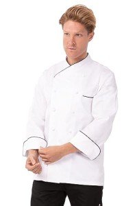 Chef Works Monte Carlo Cotton Chef Coat - White