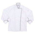 Men's White Sicily Chef Coat, Large