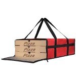 Insulated Pizza Delivery Bag - 20"x20"x6" Red