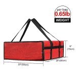 Insulated Pizza Delivery Bag - 20"x20"x6" Red