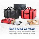 Insulated Red Pizza Delivery Bag - 24" x 24