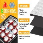 Expandable Pizza Delivery Backpack with 7 Cup Holders