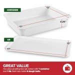 Pizza Dough Proofing Container with Lid (1 Pack)