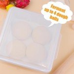 3-Pack Stackable Pizza Dough Proofing Containers