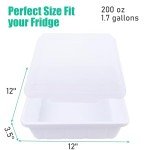 2-Pack Large Pizza Dough Proofing Box Set