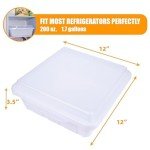 3-Pack Stackable Pizza Dough Proofing Containers
