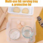 3-Pack Stackable Pizza Dough Proofing Containers
