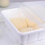 3-Pack Stackable Pizza Dough Proofing Containers