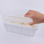 2-Pack Large Pizza Dough Proofing Box Set