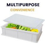 2-Pack Stackable Pizza Dough Proofing Trays