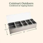 Cuisinart 18-Piece Pizza Topping Station with Lids