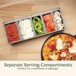 Cuisinart 18-Piece Pizza Topping Station with Lids