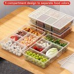 Veggie Snack Tray Set with Lids - 5 Compartments