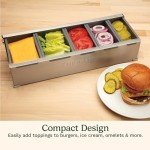 Cuisinart 18-Piece Pizza Topping Station with Lids