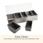 Cuisinart 18-Piece Pizza Topping Station with Lids