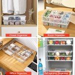 Veggie Snack Tray Set with Lids - 5 Compartments