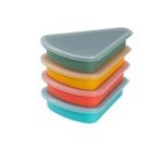4-Pack Reusable Silicone Pizza Slice Storage Containers