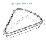4-Pack Reusable Silicone Pizza Slice Storage Containers