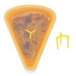 4-Pack Reusable Silicone Pizza Slice Storage Containers