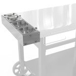 BBQMall Outdoor Pizza Topping Station with 4 Trays