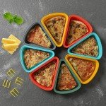 4-Pack Reusable Silicone Pizza Slice Storage Containers
