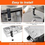 BBQMall Outdoor Pizza Topping Station with 4 Trays