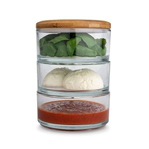 Ooni Stackable Glass Pizza Prep Containers Set