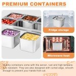 Stainless Steel 6-Compartment Pizza Topping Station