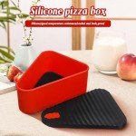 HEMOTON Reusable Pizza Storage Container with Trays