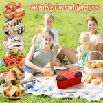 HEMOTON Reusable Pizza Storage Container with Trays