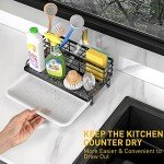 Matte Black Kitchen Sink Caddy Organizer