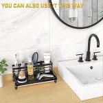 Matte Black Kitchen Sink Caddy Organizer
