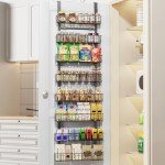 8-Tier Over-the-Door Spice Rack Organizer