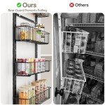 8-Tier Over-the-Door Spice Rack Organizer
