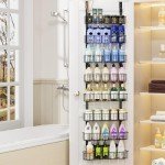 8-Tier Over-the-Door Spice Rack Organizer