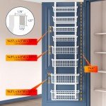 8-Tier Over Door Pantry Organizer with Baskets