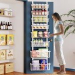 8-Tier Over Door Pantry Organizer with Baskets