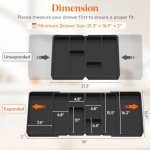 Lifewit Expandable Kitchen Utensil Organizer Tray