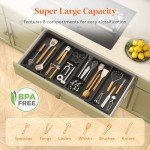 Lifewit Expandable Kitchen Utensil Organizer Tray