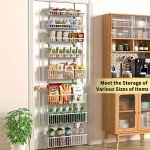 Over the Door Pantry Organizer and Spice Rack