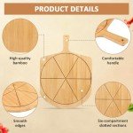 Wood Pizza Peel Rack with Spice Drawer & Bamboo Boards