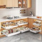 Expandable Pull-Out Organizer for Kitchen Cabinets
