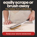 Hans Grill Brush for Pizza Stone/Oven – 2-in-1 Tool