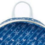 Loungefly Disney Snowman Mickey Minnie Mouse Snowglobe Womens Double Strap Shoulder Bag Purse