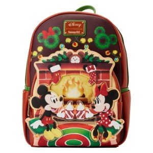 Loungefly Disney Mickey & Minnie Mouse Hot Cocoa Fire Place Women's Mini Backpack