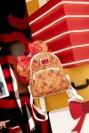 Loungefly Disney Christmas Gingerbread AOP Womens Double Strap Shoulder Bag Purse with Ears Headband