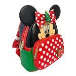 Loungefly Exclusive Disney Minnie Double Strap Shoulder Bag With Three Interchangeable Scented Bows