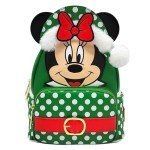 Loungefly Disney Minnie Mouse Elf Polka Dot Christmas Double Strap Shoulder Bag