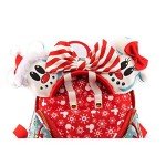 Loungefly Disney Christmas Mickey and Minnie Snowman AOP Womens Double Strap Shoulder Bag Purse with Ears Headband