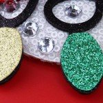 Needzo Light Bulb Christmas Mouse Ears Bow Headband, Sequin Holiday Party Hair Accessories, One Size Fits Most